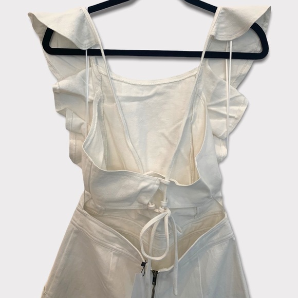 SUGAR+LIPS | White Denim Romper Size L - Picture 9 of 13